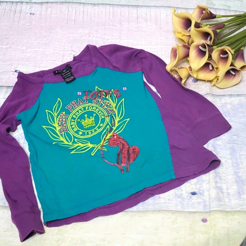 Kid's Baby Phat Asymmetrical Seam Top